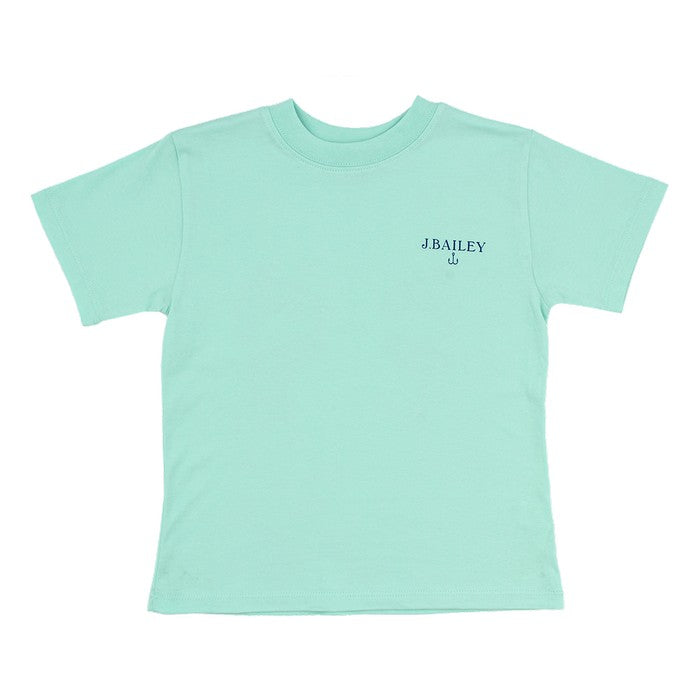 Seaglass Fish With Hook Short Sleeve T-Shirt