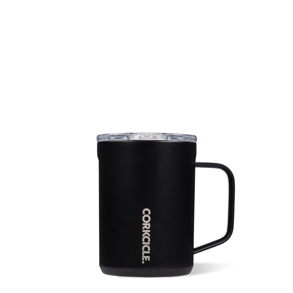 Matte Black 16 oz Coffee Mug