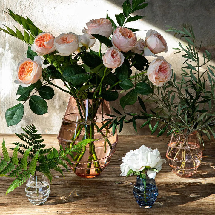 Assorted Mini Clear Vases - Set of 3