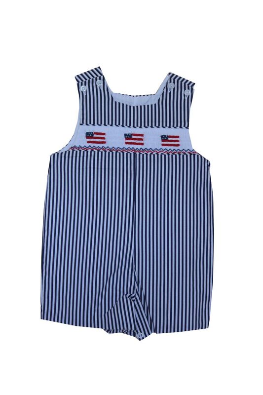 Smocked Flag John John Short