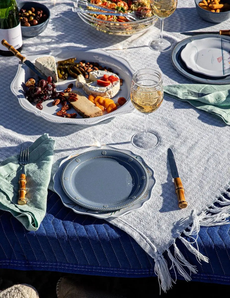 Berry & Thread Melamine Dessert/Salad Plate - Chambray