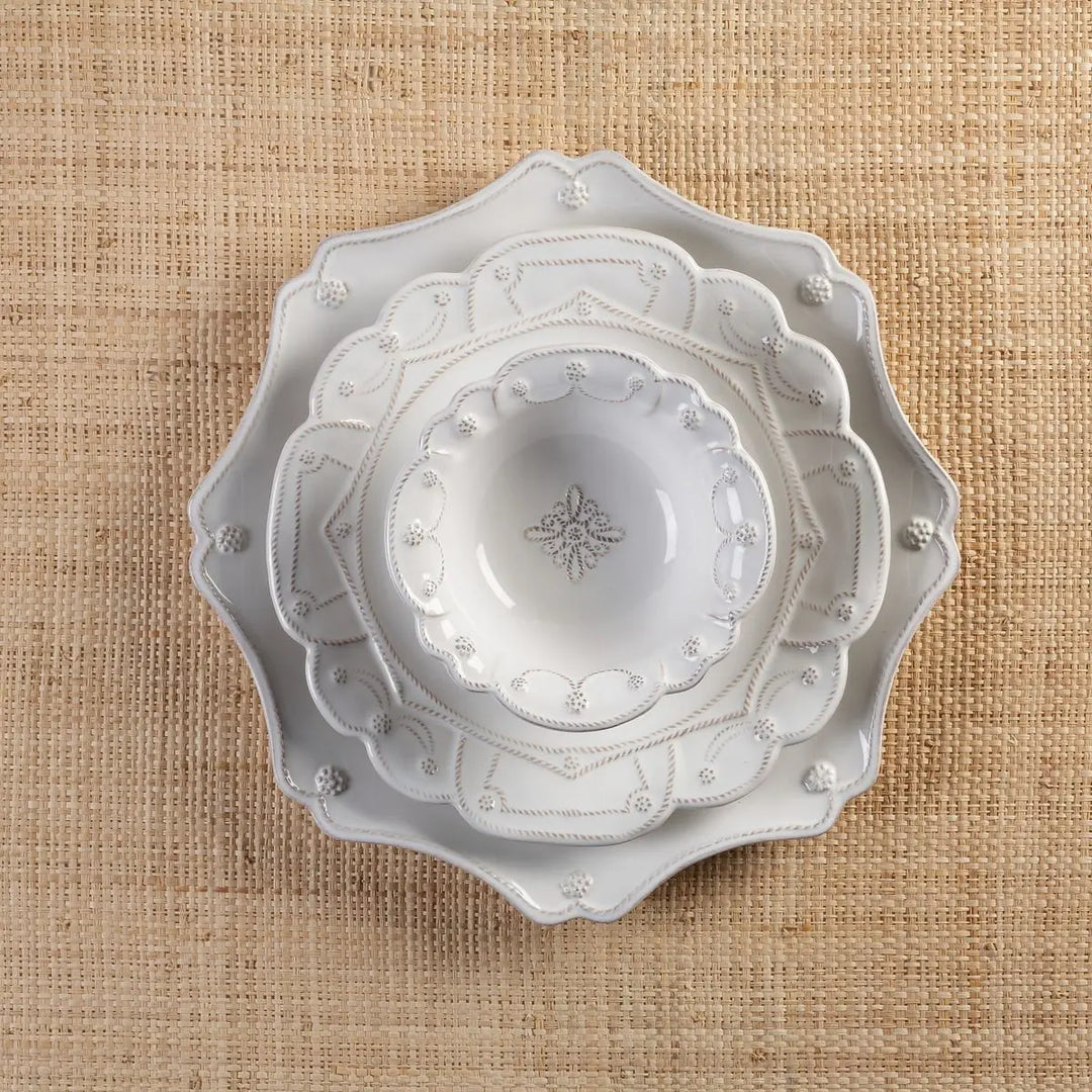 Jardins du Monde 4pc Place Setting - Whitewash