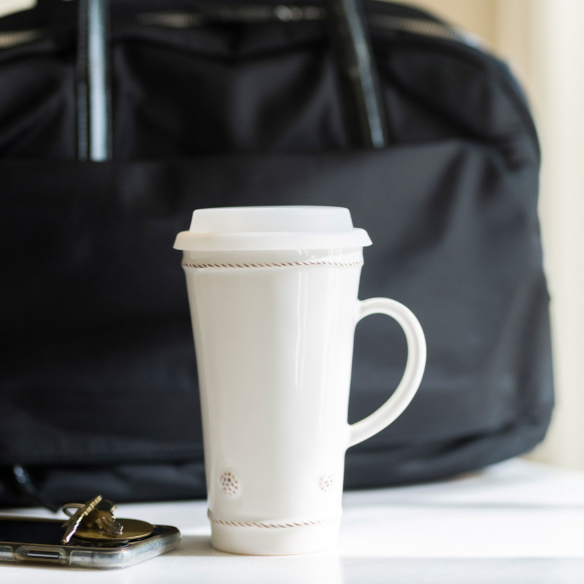 Berry & Thread Whitewash Travel Mug