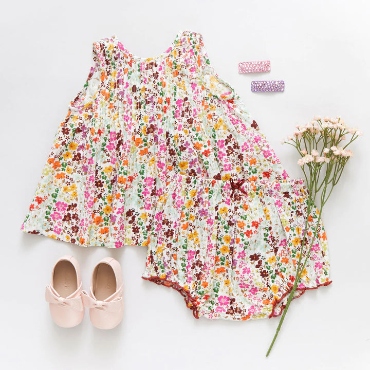 Multi Ditsy Floral Baby Girls Jaipur 2-Piece Set