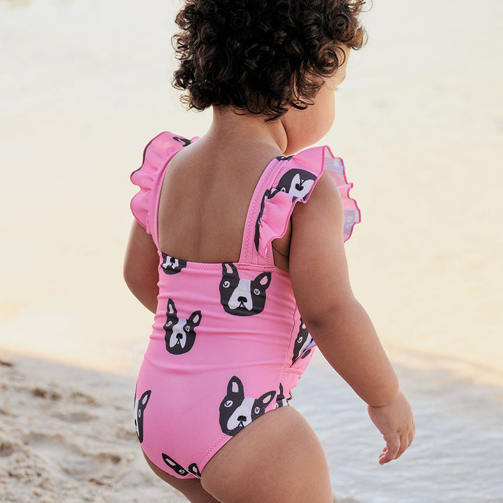 Baby & Girls Pink Boston Terrier Katniss Suit