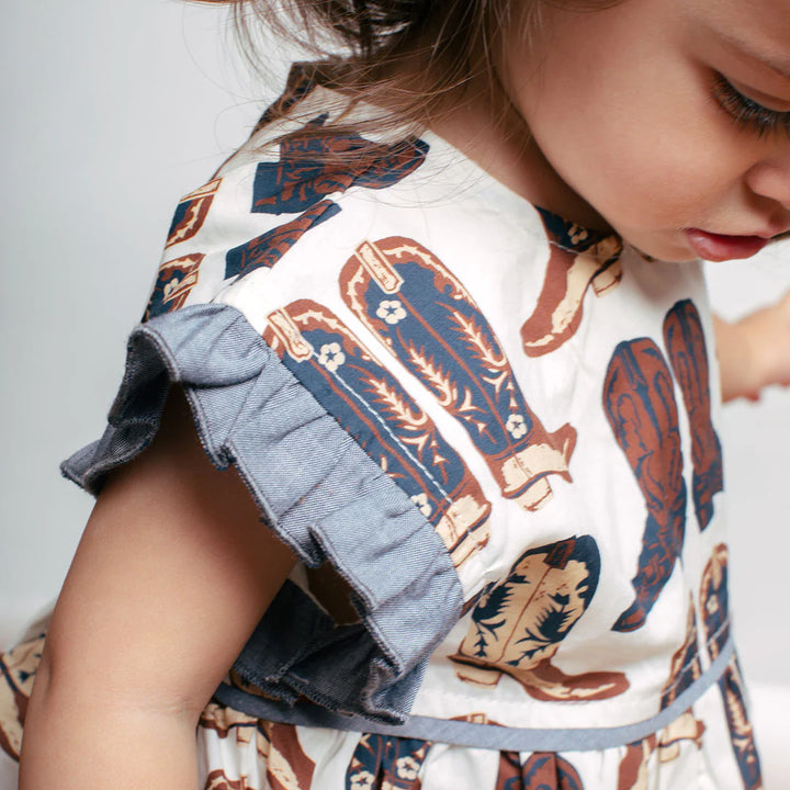 Cowboy Boots Baby Girls Nell Dress Set