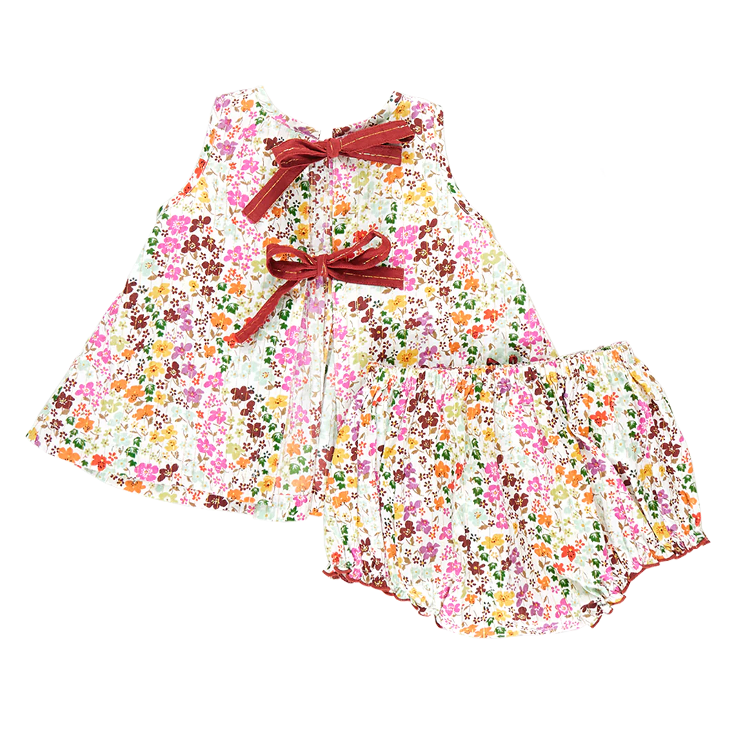 Multi Ditsy Floral Baby Girls Jaipur 2-Piece Set