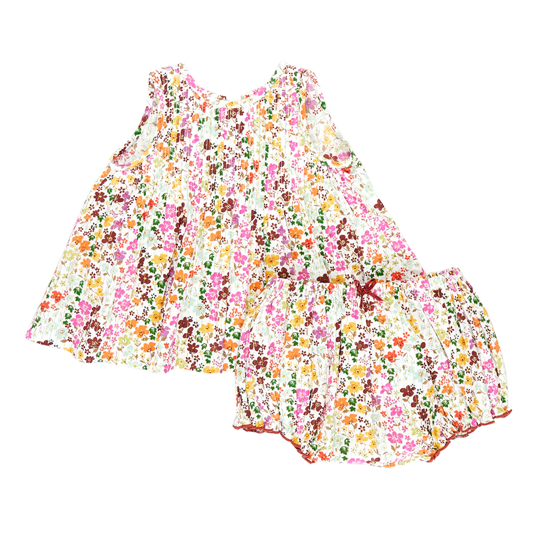 Multi Ditsy Floral Baby Girls Jaipur 2-Piece Set