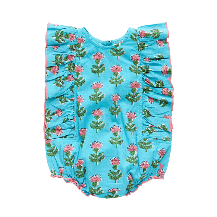 Blue Cornflower Baby Girls Katniss Bubble