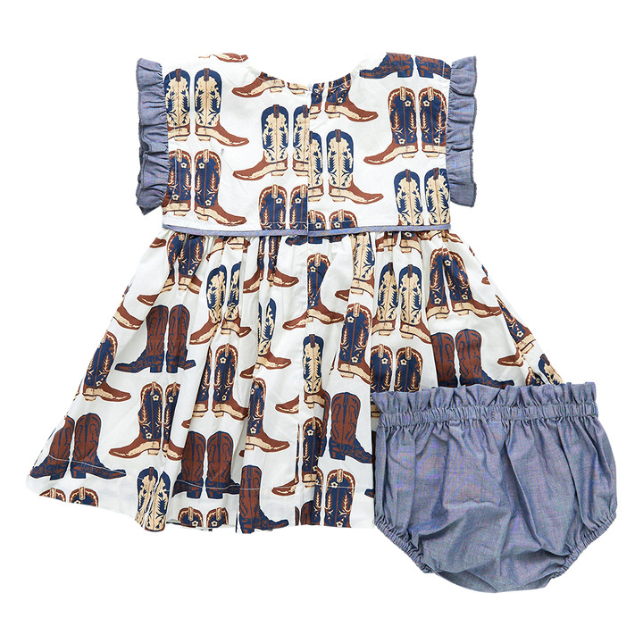 Cowboy Boots Baby Girls Nell Dress Set