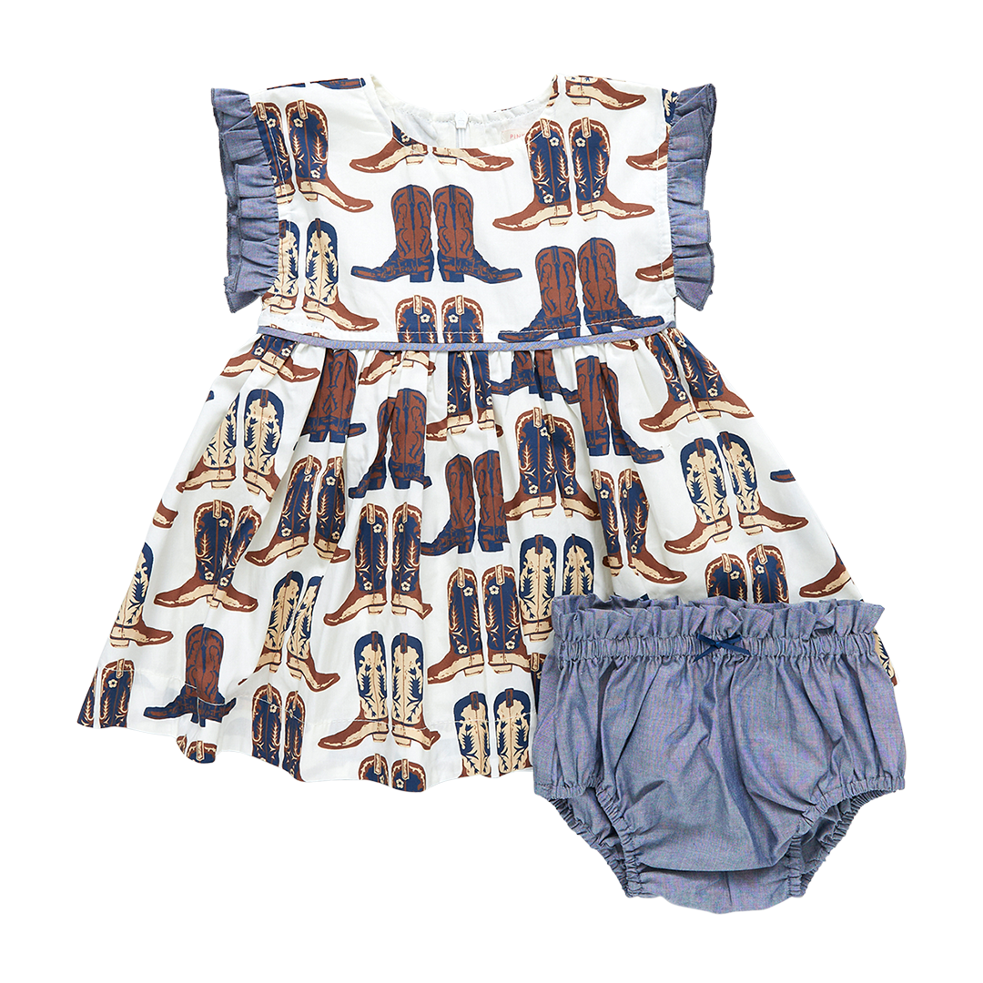 Cowboy Boots Baby Girls Nell Dress Set