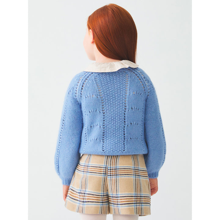 Blue Plaid Flannel Shorts