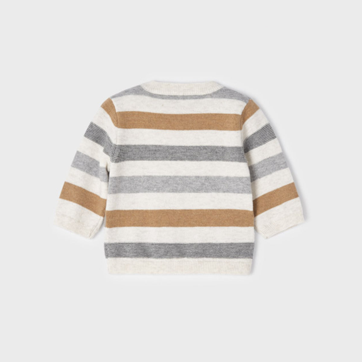 Caramel Stripe Jersey Knit Sweater
