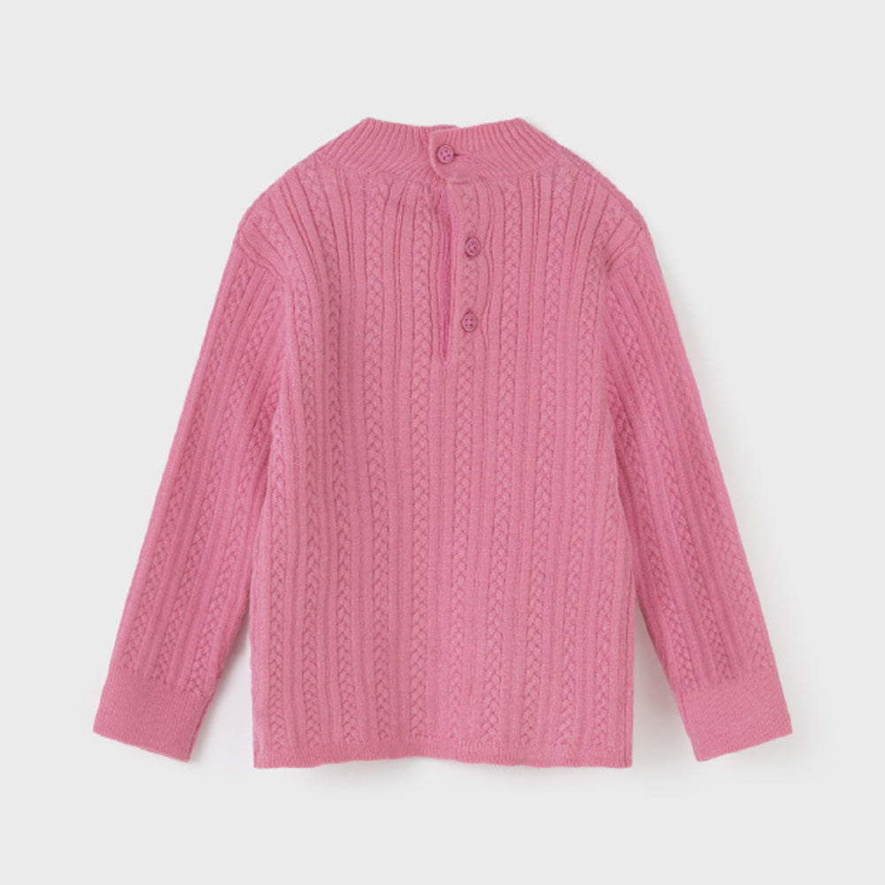 Camellia Knit Mock Neck Sweater