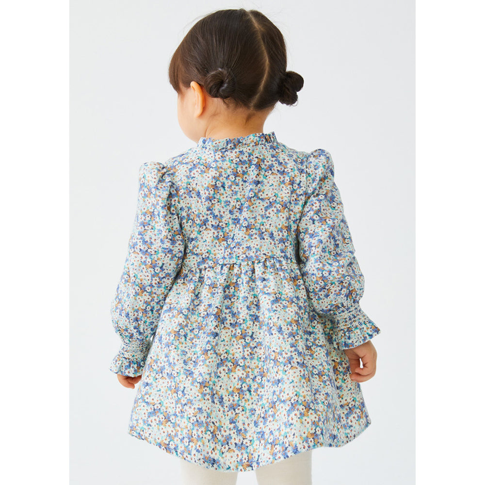 Blue Viyella Floral Dress