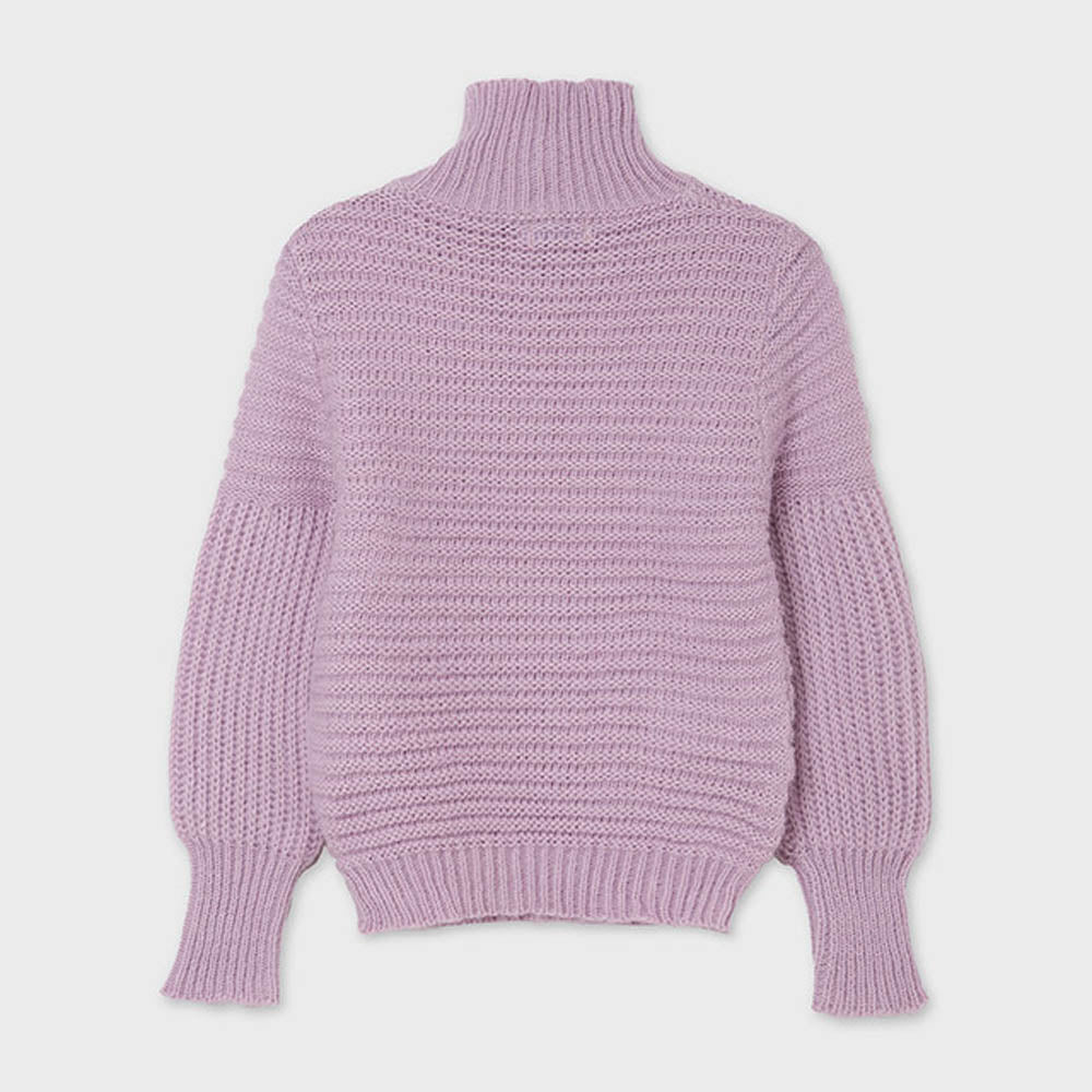 Lilac Perkins Collar Sweater