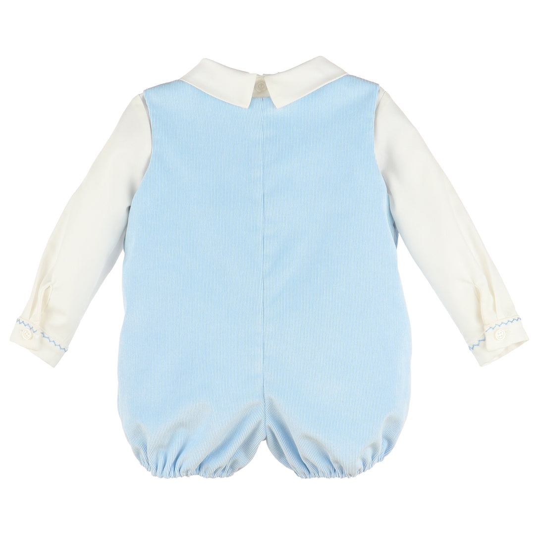 Light Blue Corduroy Romper