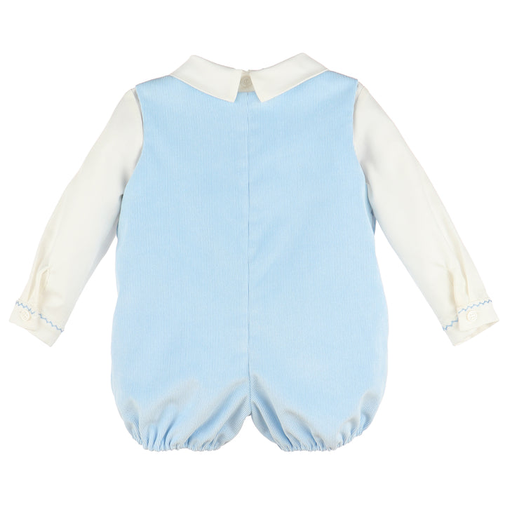 Light Blue Corduroy Romper