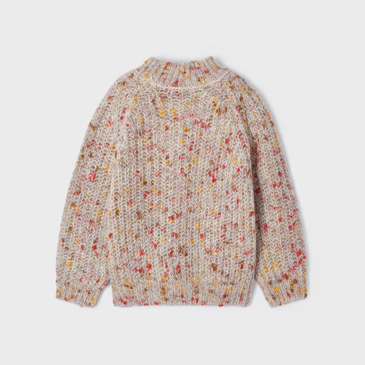 Natural Orange Knit Sweater