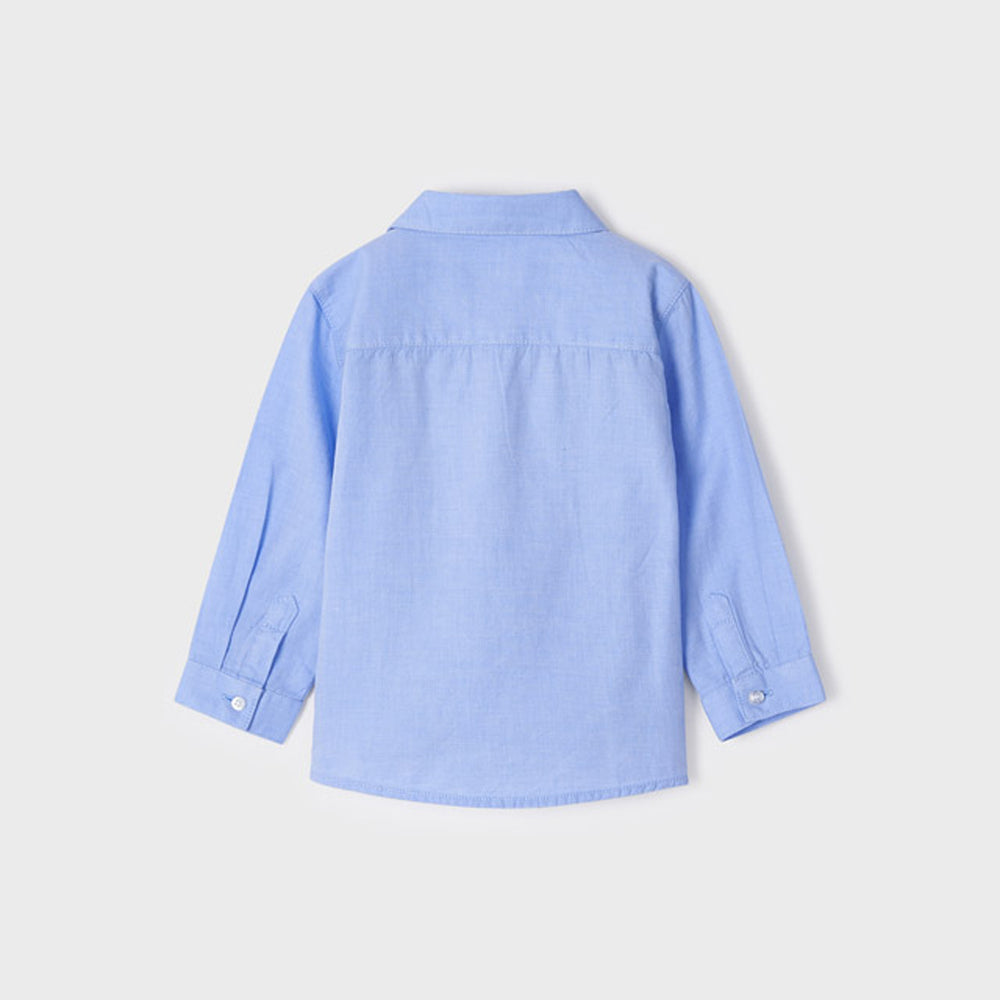 Light Blue Ecofriends Long Sleeve Button Down