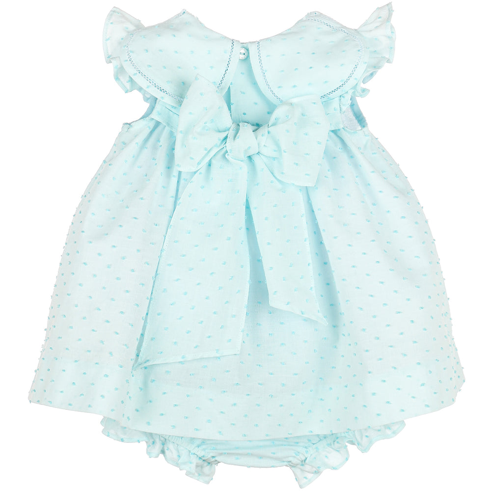 Aqua Candy Dotted Petal Float Dress