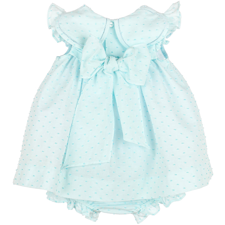 Aqua Candy Dotted Petal Float Dress