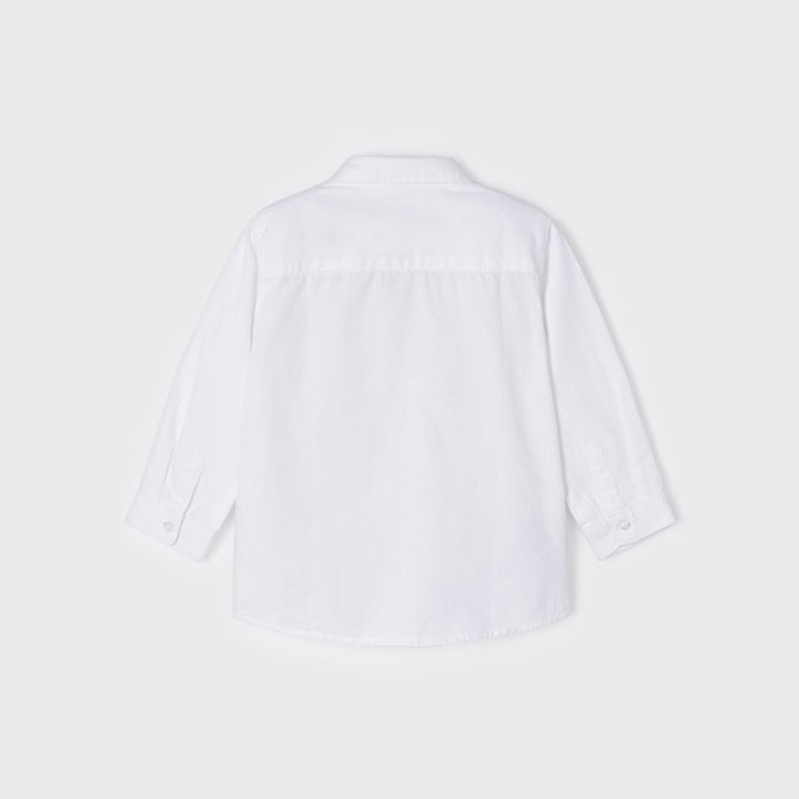White Ecofriends Long Sleeve Button Down
