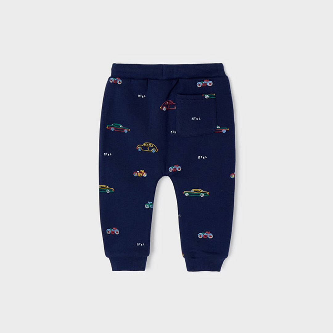 Navy Cars Long Tracksuit Pants