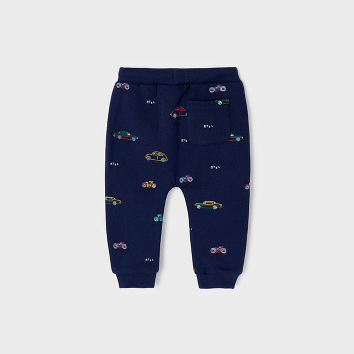 Navy Cars Long Tracksuit Pants