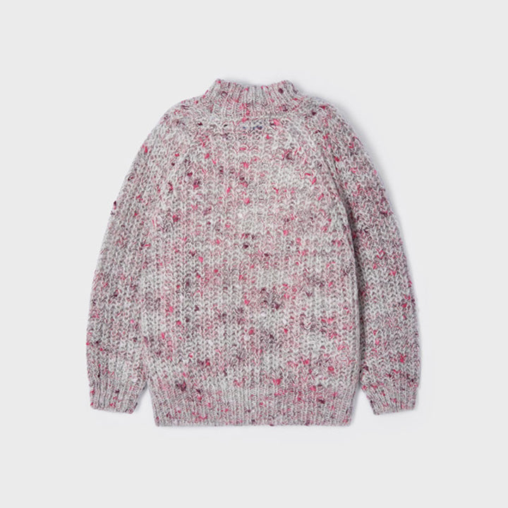 Natural Raspberry Knit Sweater