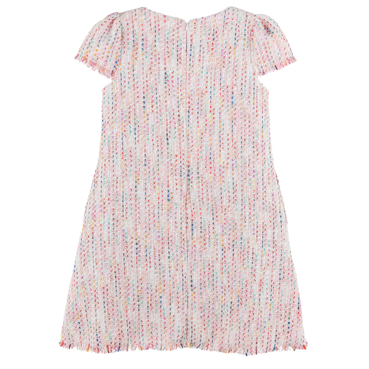 Pink Boucle Shift Dress