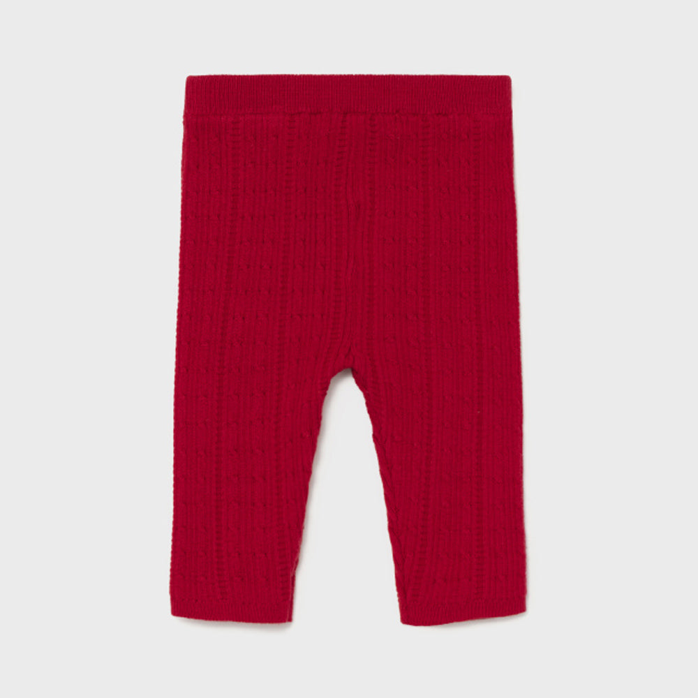 Red Knit Leggings
