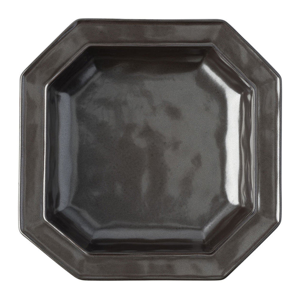 Pewter Stoneware Square Baker 