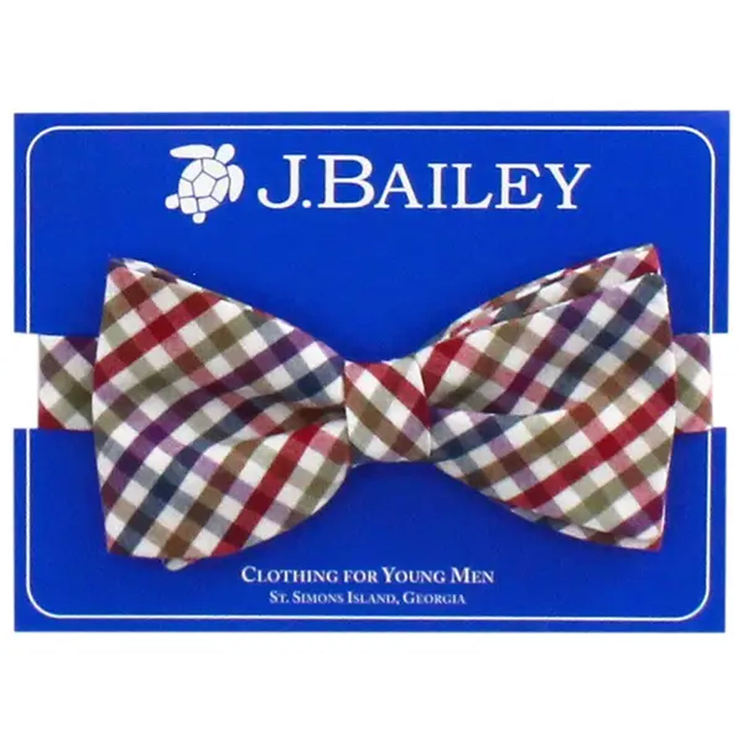 Banks Plaid Bow Tie