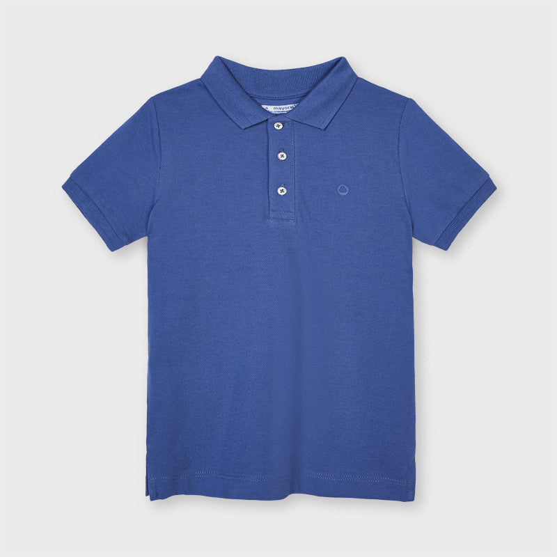 Sea Blue Short Sleeve Polo Shirt