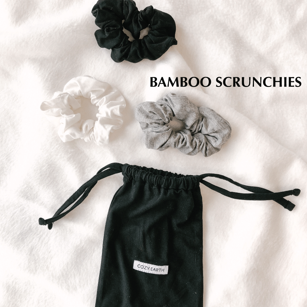 Premium Bamboo Hair Scrunchies