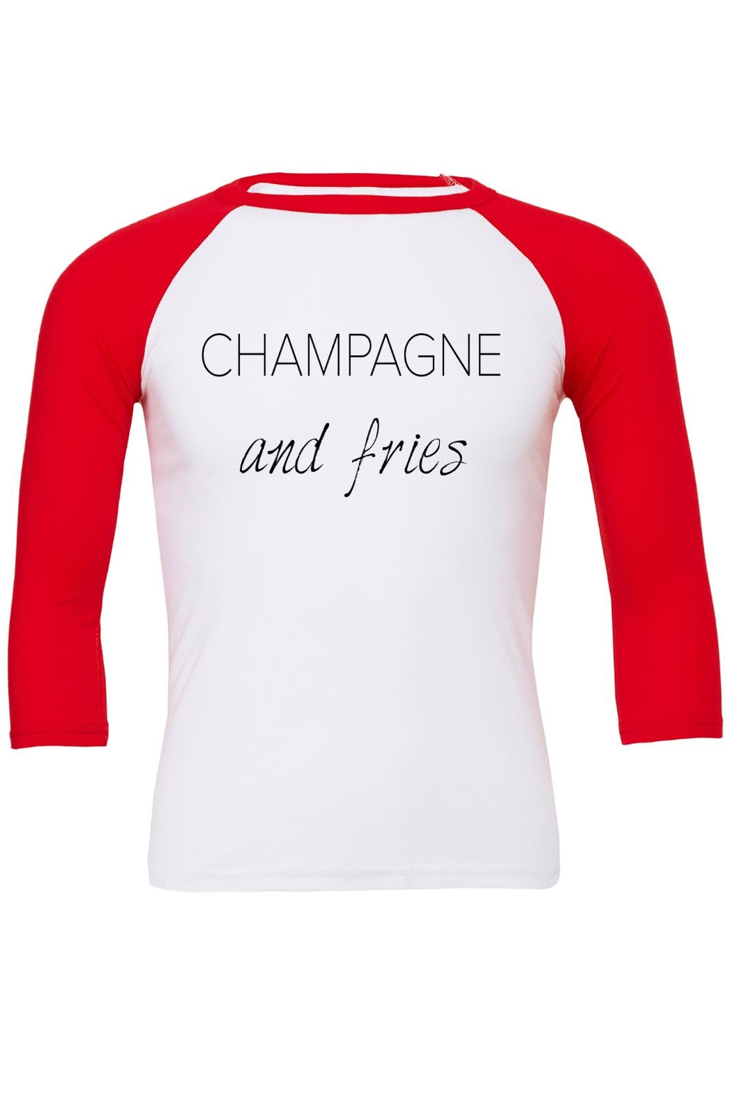 Champagne and Fries Tee - Adult