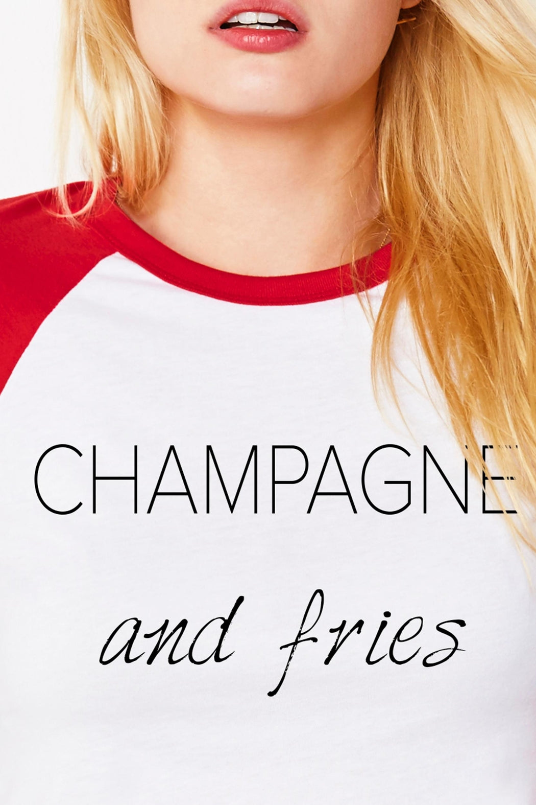 Champagne and Fries Tee - Adult