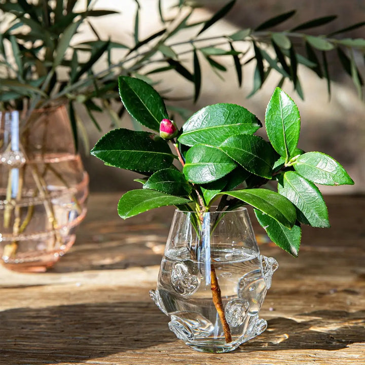 Assorted Mini Clear Vases - Set of 3