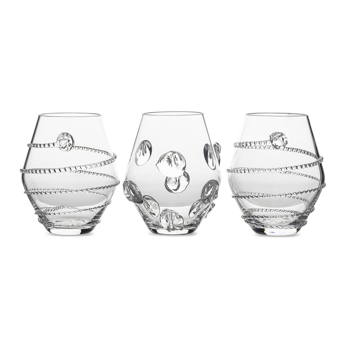 Assorted Mini Clear Vases - Set of 3