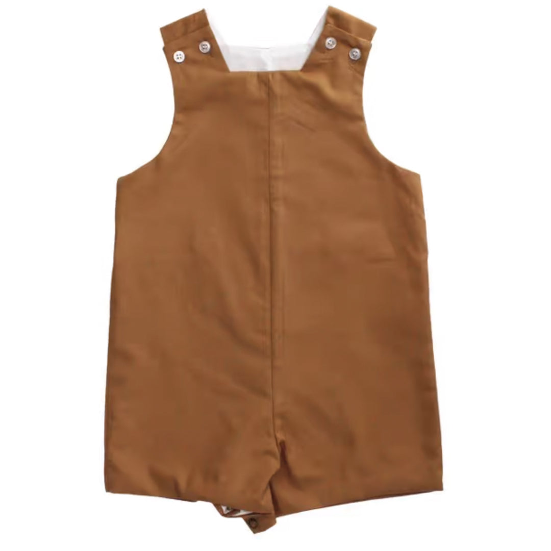 Biscuit Short John John With Tabs