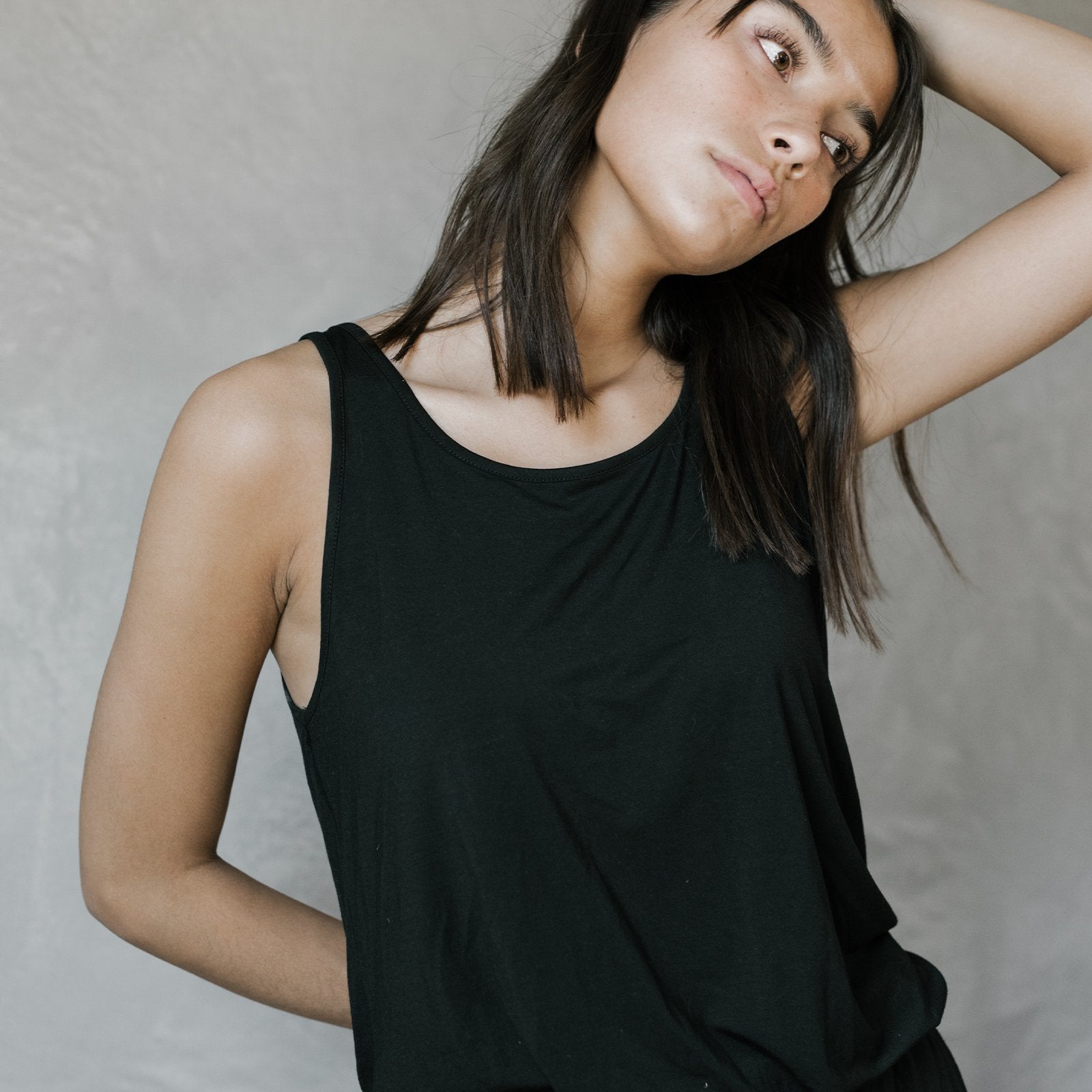 Stretch-Knit Bamboo Lounge Tank