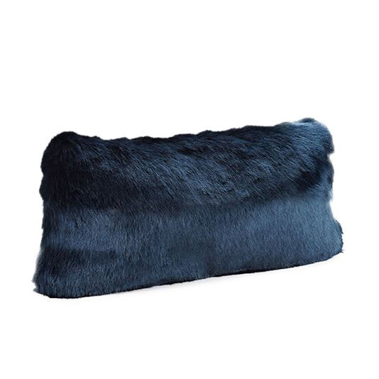 Steel Blue Mink Couture Collection Pillow