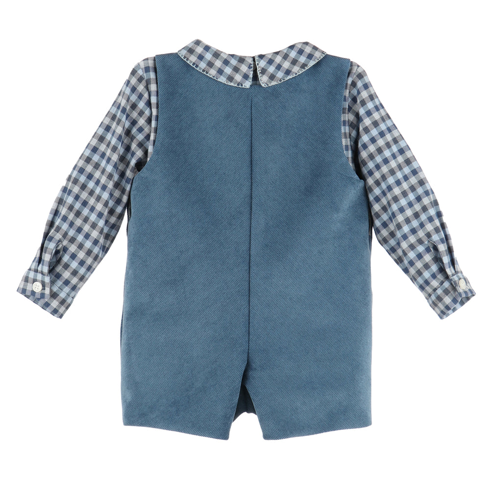 Navy Check & Corduroy John John