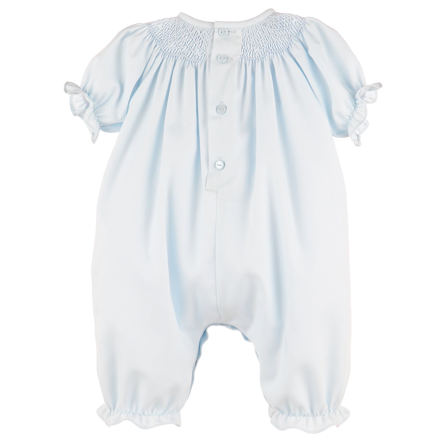 Blue Classic Smocked Bubble