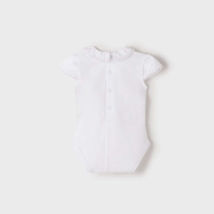 White Ruffle Bodysuit