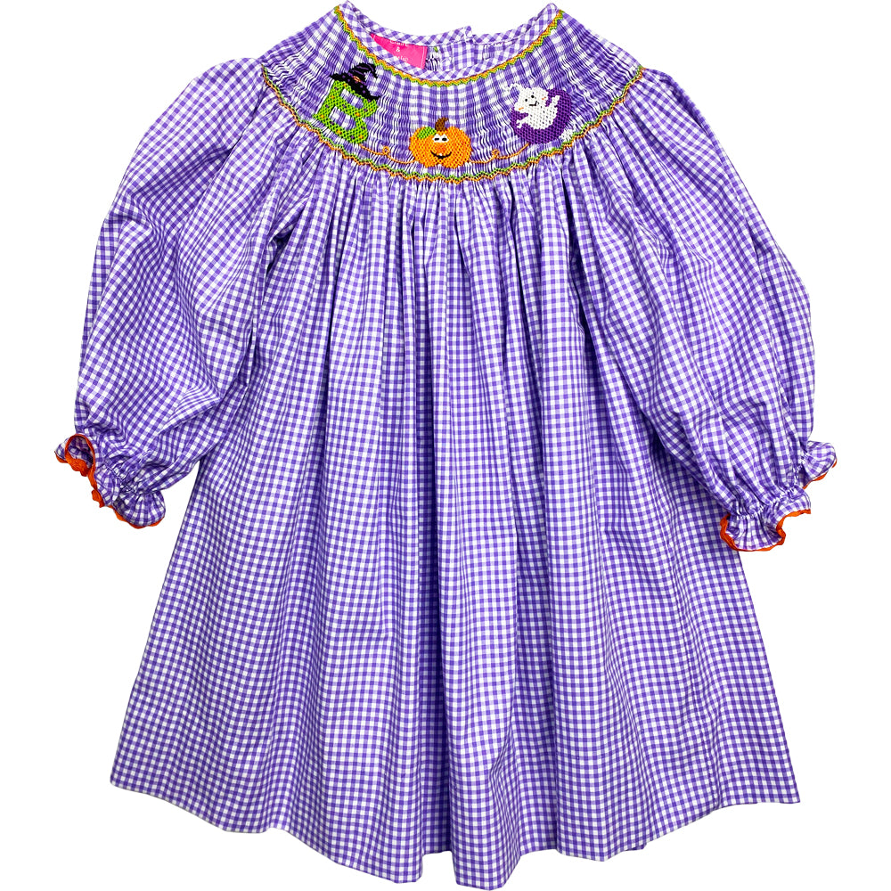 Smocked Boo Bishop Dress