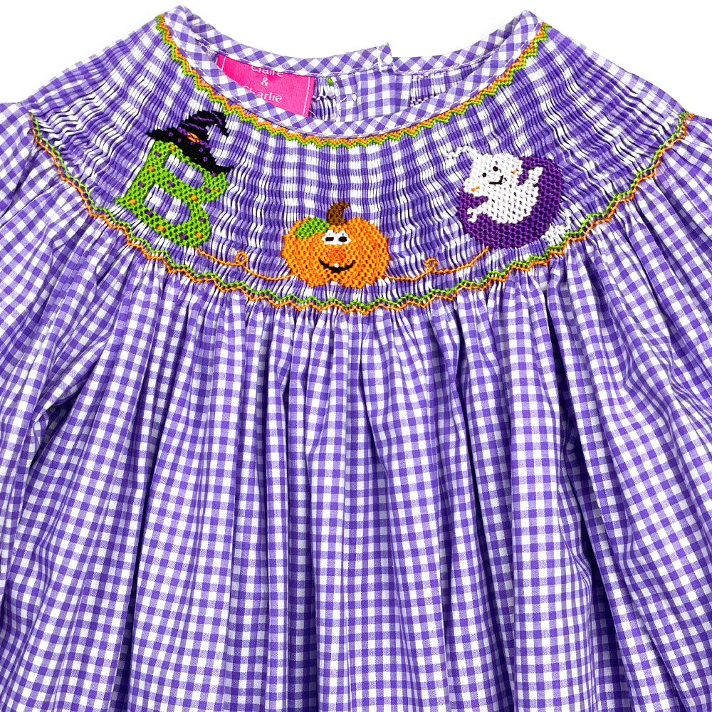 Smocked Boo Bishop Dress