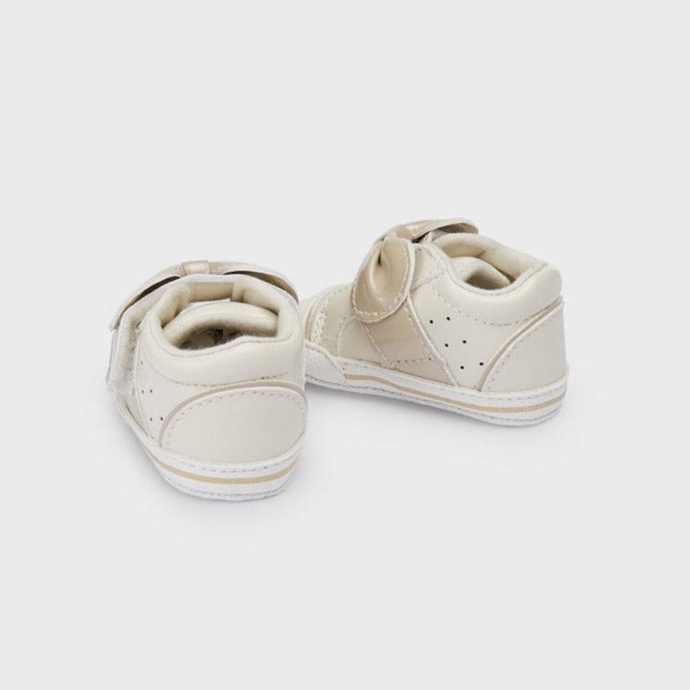 Cream Velcro Sneakers