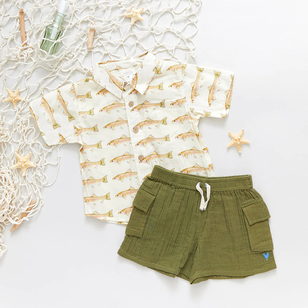 Olive Boys Pull-On Short